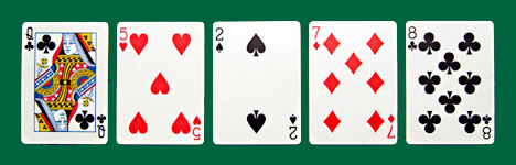 poker hands - high card
