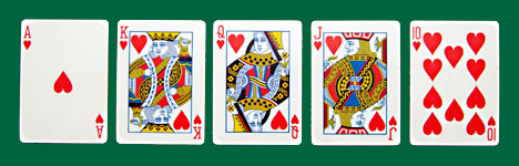 poker hands - royal flush